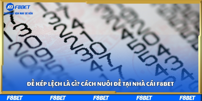 Đề Kép Lệch Là Gì? Cách Nuôi Đề Tại Nhà Cái F8BET
